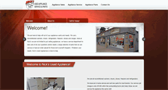 Desktop Screenshot of nicksusedappliances.com